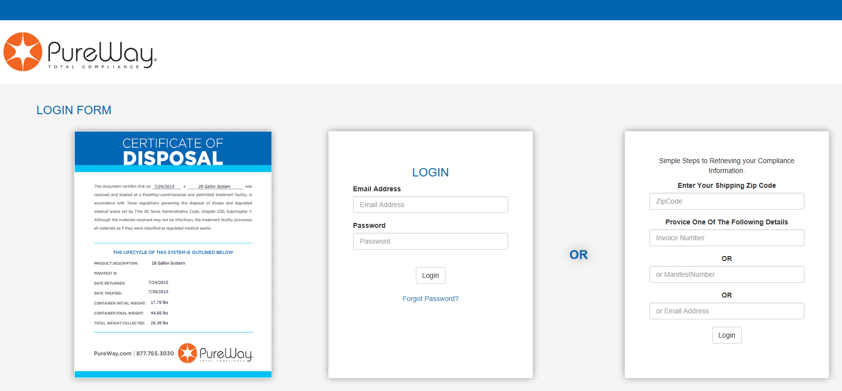 Documentation for Sharps Disposal